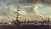 The Gouden Leeuw before Amsterdam t VELDE, Willem van de, the Younger
